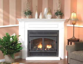 Lincoln 24 Fireplace System with Optional Ceramic