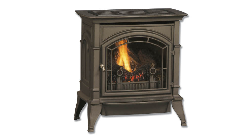 No venting is no problem for these gorgeous cast iron stoves. The CSVF Series comes in two sizes with your choice of Graphite or a Brown Enamel finish to create just the right look.