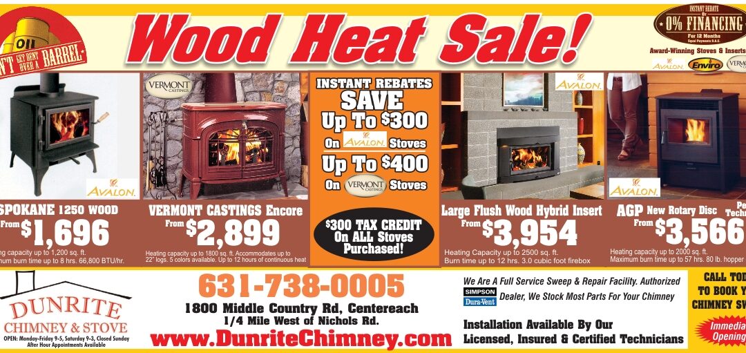 Columbus Day Wood Heat Sale!