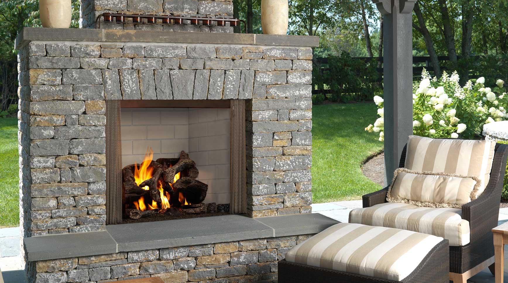 With large opening and textured brick interior, your fireplace will provide...
