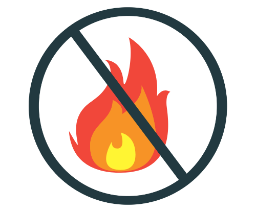 No-burning icon - Dunrite Chimney
