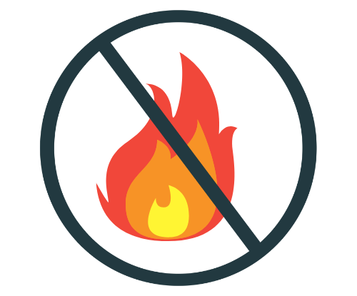 Image of no-burning icon - Dunrite Chimney Centereach NY No-burning icon - Dunrite Chimney