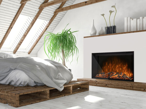 Stock Image - Modern Flames Redstone Series Built-In Electric Fireplaces - Dunrite Chimney and Stove