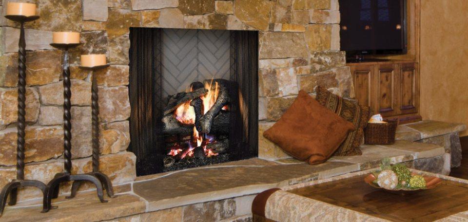 Stock Image - Majestic Ashland Wood-Burning Fireplace Majestic Wood Fireplace - Dunrite Chimney and Stove
