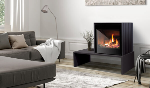 Stock Image - Enviro The Cube Enviro Gas Stove - Dunrite Chimney and Stove