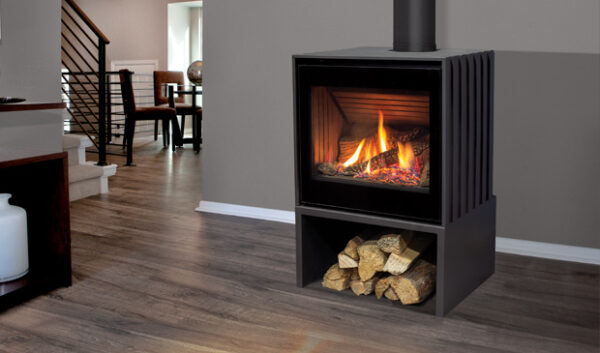 Stock Image - Enviro The Cube Enviro Gas Stove - Dunrite Chimney and Stove