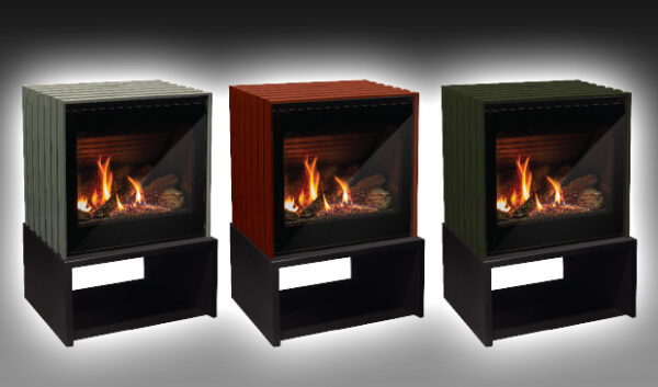 Stock Image - Enviro The Cube Enviro Gas Stove - Dunrite Chimney and Stove