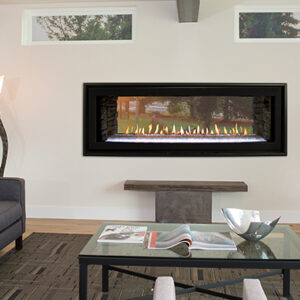 Stock Image - American Hearth - Boulevard Linear 48-inch See-Through American Hearth - Dunrite Chimney and Stove