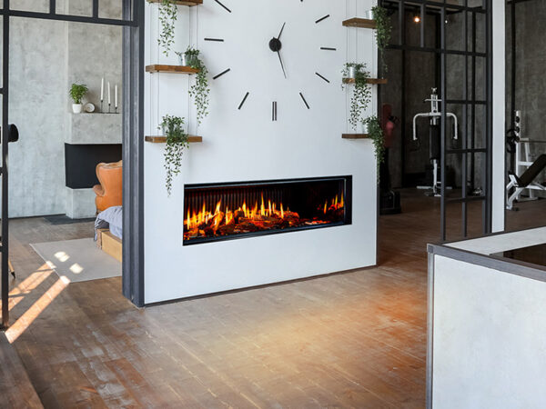 Stock Image - DaVinci Custom Fireplaces - GreenSmart Electric Fireplace DaVinci Electric Fireplace - Dunrite Chimney and Stove