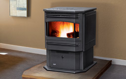 Stock Image - Enviro Meridian Enviro Pellet Stove - Dunrite Chimney and Stove