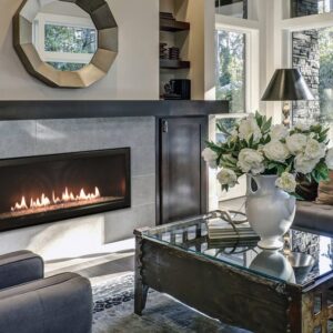 Stock Image - American Hearth - Boulevard Linear 48-inch American Hearth - Dunrite Chimney and Stove