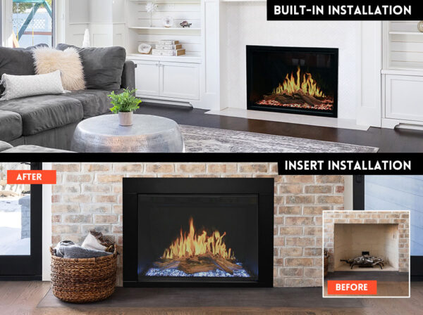 Stock Image - Modern Flames Orion Traditional Insert Electric Fireplaces - Dunrite Chimney and Stove