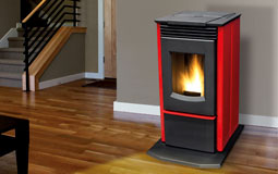 Stock Image - Enviro P3 Enviro Pellet Stove - Dunrite Chimney and Stove