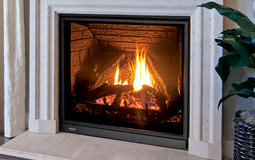 Stock Image - Enviro Q3 Enviro Fireplaces - Dunrite Chimney and Stove