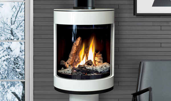 Stock Image - Enviro S50 Enviro Wood Stove - Dunrite Chimney and Stove