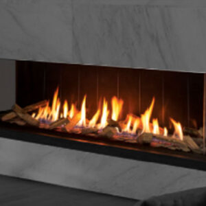 Stock Image - Urbana - U70 Bay Fireplace Urbana Gas Fireplace - Dunrite Chimney and Stove