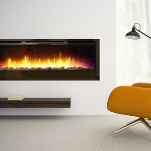 Stock Image - American Hearth - Nexfire Linear 50-inch American Hearth - Dunrite Chimney and Stove