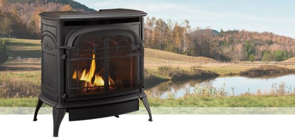 Stock Image - Vermont Castings Stardance Direct Vent Gas Stove Vermont Castings Gas Stove - Dunrite Chimney and Stove