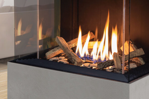 Stock Image - Urbana - U30 Tall Bay Fireplace Urbana Gas Fireplace - Dunrite Chimney and Stove