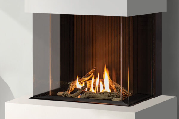 Stock Image - Urbana - U30 Tall Bay Fireplace Urbana Gas Fireplace - Dunrite Chimney and Stove