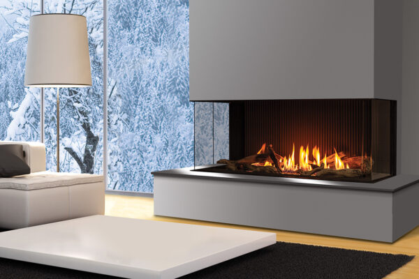 Stock Image - Urbana - U50 Bay Fireplace Urbana Gas Fireplace - Dunrite Chimney and Stove