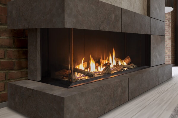 Stock Image - Urbana - U50 Bay Fireplace Urbana Gas Fireplace - Dunrite Chimney and Stove