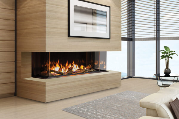 Stock Image - Urbana - U50 Bay Fireplace Urbana Gas Fireplace - Dunrite Chimney and Stove
