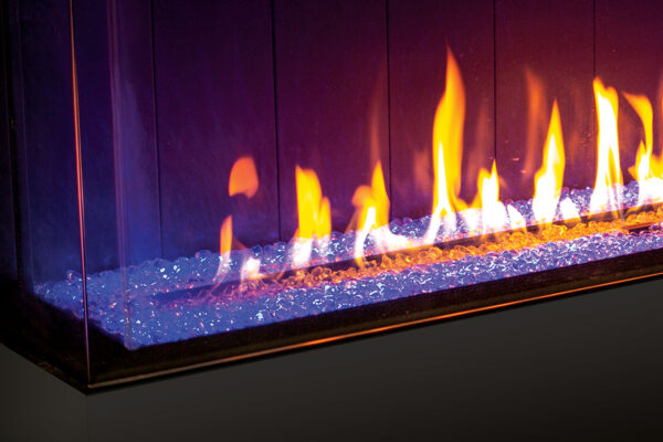 Stock Image - Urbana - U50 Tall Bay Fireplace Urbana Gas Fireplace - Dunrite Chimney and Stove