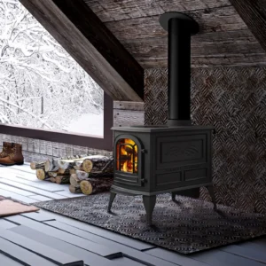 Stock Image - Vermont Castings Aspen C3 Wood Burning Stove Vermont Castings Wood Stove - Dunrite Chimney and Stove